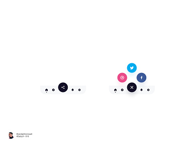 Daily UI 010 - Social Share Button app challenge dailyui dailyuichallenge design minimal share social ui uidesign uidesigner uxdesign uxdesigner