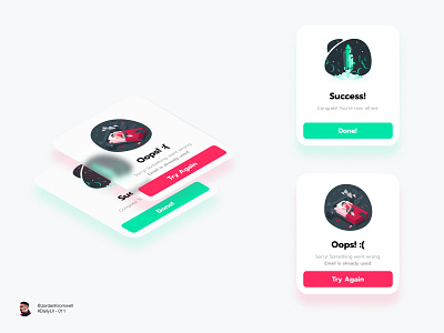 Daily UI 011 - Flash Messages app dailyui design designer error flash flashmessages messages minimal states success ui uidesign userexperience userinterface uxdesign web