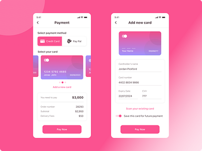 Daily UI #002 - Credit Card Checkout checkout credit card checkout dailyui design challenge design inspirtaion payment ui design