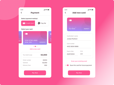 Daily UI #002 - Credit Card Checkout