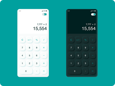 DailyUI #OO4 - Calculator 3d design app calculator calculator design dailyui design challenge design inspiration