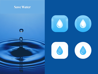 Daily UI #005 - Save Water app app icon dailyui design challenge uxui water app