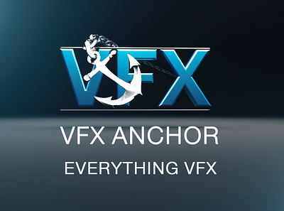 VFX ANCHOR Logo 3ds max after effects asadullah hesami branding motion graphics tyflow vfx anchor