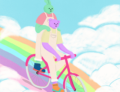 rainbow artwork characterdesign illustration