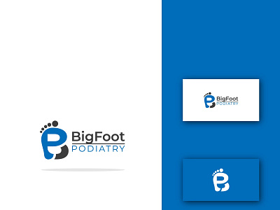 BigFoot Podiatry Logo b big bigfoot bp branding illustration logo modern logo p podiatry typography