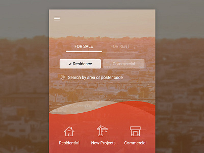 Landing page for property app app landing property ui