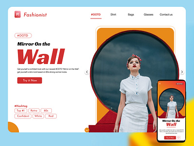 Fashionist : F! branding concept darkmode e commerce fashion graphic design landing landing page light mobileapp page ui uiux ux web website white