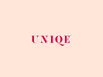 UNIQE logo brand logo creative logo logo logo design milimalist minimal logo wordmark logo