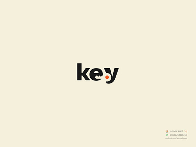 Key : Negative Space creative logo design logo logo design milimalist negative space wordmark