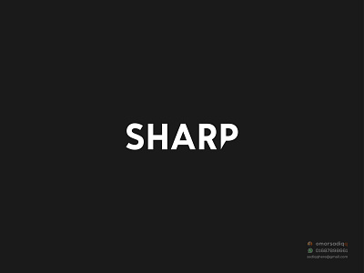 SHARP brand logo creative logo design logo logo design milimalist minimal logo word logo wordmark