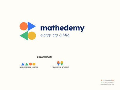 mathedemy logo creative logo education logo logo logo design milimalist minimal logo