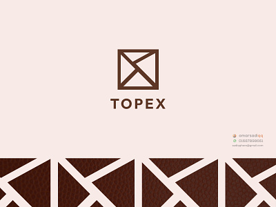 TOPEX brand logo creative logo leather logo logo logo design milimalist minimal logo