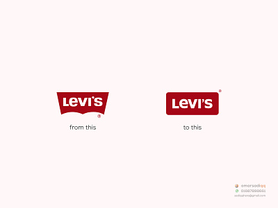 Levi's : Redesign brand logo branding creative logo design logo logo design milimalist minimal logo redesign