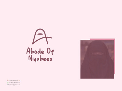 Abode of Niqabees brand logo clothing logo creative logo illustration logo logo design milimalist minimal logo