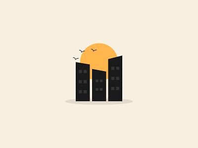 A NEW DAY. concept design flat icon illustration meaning modern new day