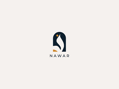 NAWAR. arabic branding calligraphy creative icon logo logo design minimalist modern simple