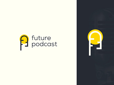 future podcast. branding digital icon logo logo design minimal minimalist modern podcast