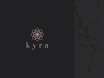 kyra. brand logo branding creative girls icon logo logo design mandala minimalist simple