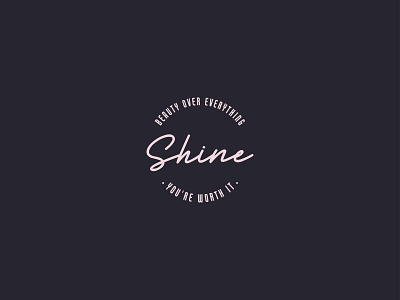 Shine. beauty logo brand logo branding creative logo font logo logo logo design milimalist minimal logo wordmark