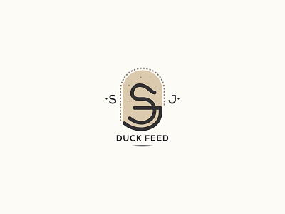 SJ Duck Feed brand logo branding creative logo design icon logo logo logo design minimal logo minimalist vintage logo