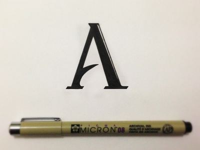 A for Altoid a altoid hand hand lettering lettering micron type