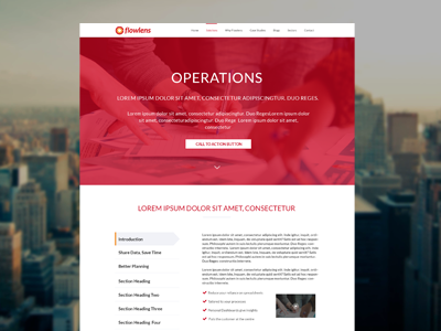 Flowlens Solution Page clean design lato minimal simple ui ux web web design