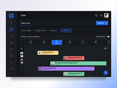 WEB TASK MANAGEMENT CONCEPT concept dark design figma graphic design ui ux web design