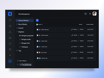 FILE MANAGEMENT dark design figma file management graphic design ui ux web design