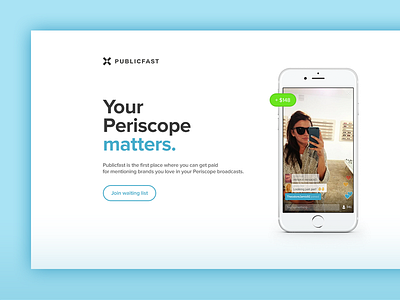 Periscope for Influencers (Landing page)