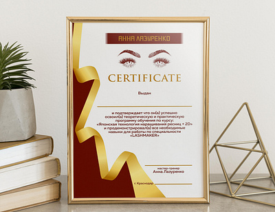 Certificate branding design logo typography vector