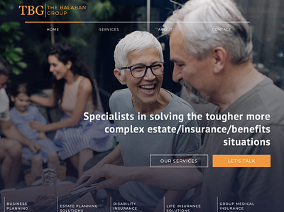 Balaban Group - Insurance Website insurance company ux design web design web development webflow