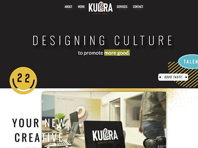 Kul2ra Creative - Agency Website agency website creative agency ux design web design web development webflow