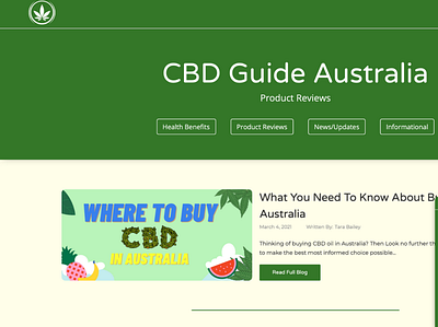 CBD Guide Australia agency website creative agency ecommerce website ux design web design web development webflow