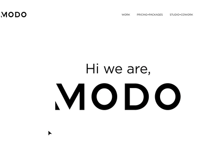 MODO Studios agency website creative agency design ecommerce website illustration ux design web design web development webflow