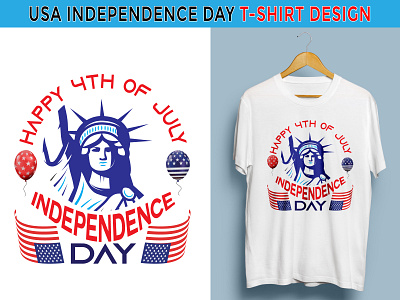 4th July USA independence day T-shirt design branding design independence day t shirt design t shirts design typography usa usa t shirt design