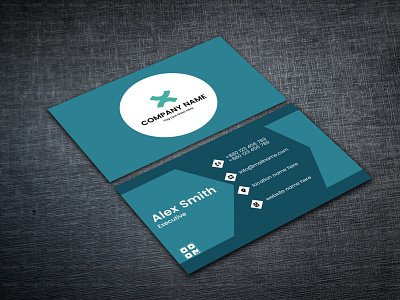 Double Sided Business Card Design business card design graphic design minimal ist official