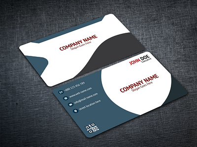 Corporate Business Card Design business card card design graphic design illustrator minimal ist official print print ready standard