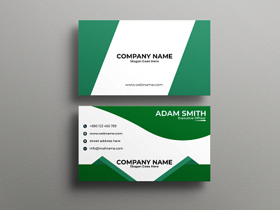 Corporate Business Card Design business card card design graphic design illustrator minimal minimal ist official print standard