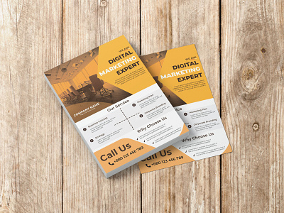 Marketing Flyer Design business compnay design digital flyer graphic design marketing minimal ist official print