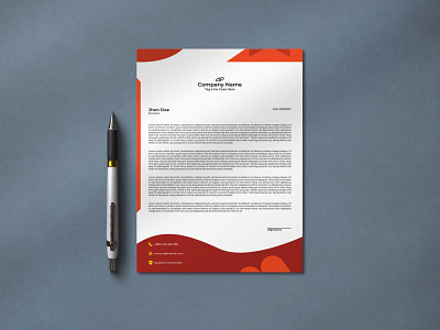 Letter Head Design design graphic design letterhead letterhead design minimal ist official print