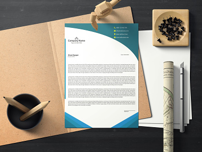 Letterhead Design design graphic design letter letter head design letterhead minimal ist office officials print