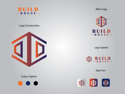 Build House Logo branding design logo logo type logobrand
