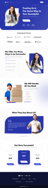 Goods • Dropshipping Landing Page by Viola Dwi 🖖 for 10am Studio on ...