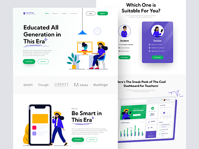 Smartings🎓 • E-Learn Landing Page