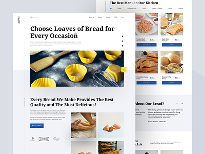 jajanku🥐 • Bakery Shop Landing Page bakery bakery shop bread design landing page landing page design minimal shop ui ux web design website
