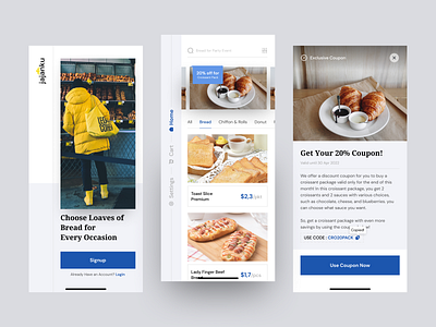 jajanku🥐 • Bakery Shop Apps app design apps apps design bakery bakery shop branding bread bread shop design minimal mobile mobile design shop ui ux