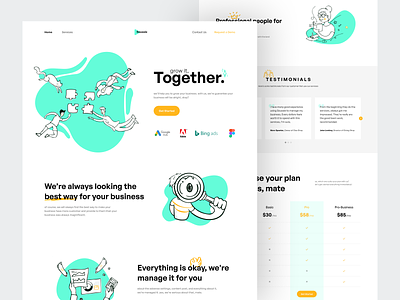 🔹Soussie • Management Business Landing Page