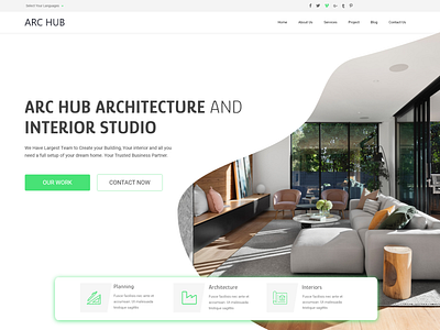 Architecture Hero branding civil website design graphic design homepage interior architecture interior design landing page mockup real estate ui ux web design website