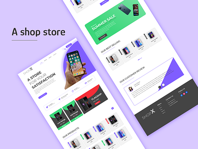 E-commerce Home page