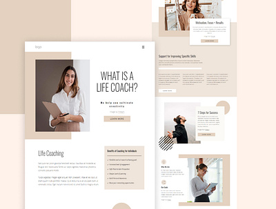 Online Coaching Design adobe xd branding coaching website concept design concept ui design figma full project learning life coach modern design online school responsive web ui uiux design ux web design web design trend website trend